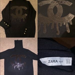 Zara turtleneck black size small (new and unworn)